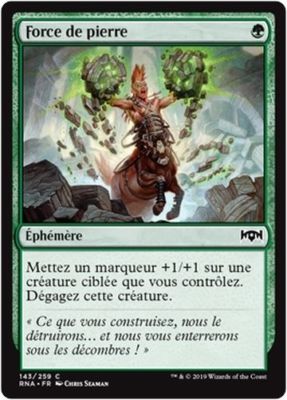 MTG Magic RNA - (x4) Stony Strength/Force de pierre, French/VF