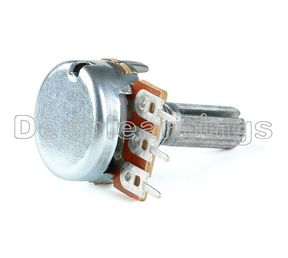Potentiomètre Linéaire B500K – Double, 500 KΩ, 2 Voies – Neuf, Chine