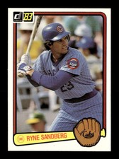 1983 Donruss #277 Ryne Sandberg Chicago Cubs Rookie RC HOF Card BANGER *I741