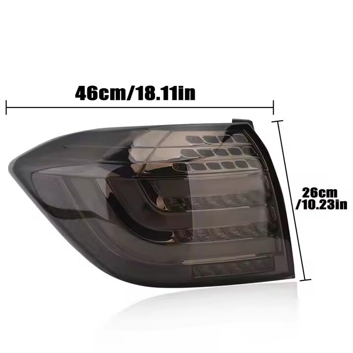 GRANDLOP Feux arrière LED fumés pour Toyota Highlander 2014-2019, assemblage de feu arrière animé, prêt à l'emploi
