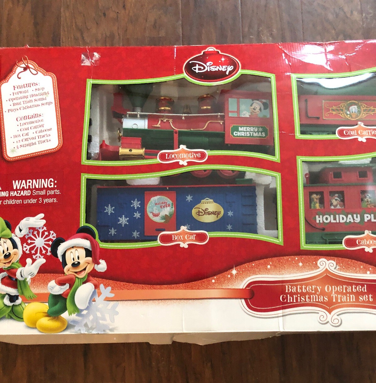disney holiday train set