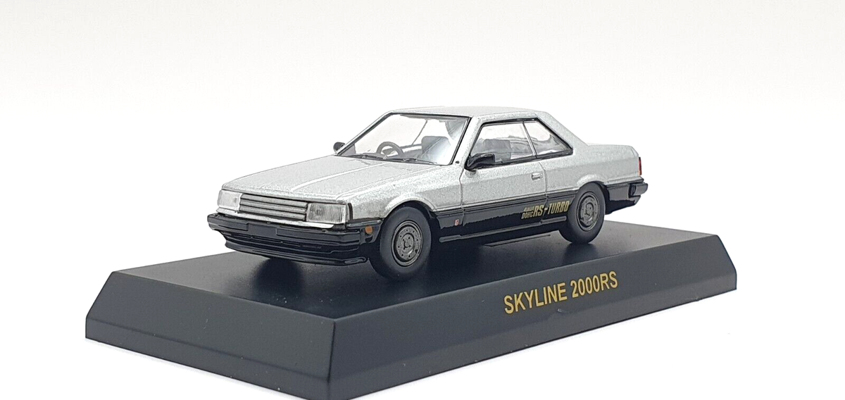 1/64 Kyosho NISSAN SKYLINE 2000RS RS-TURBO SILVER R30 diecast car