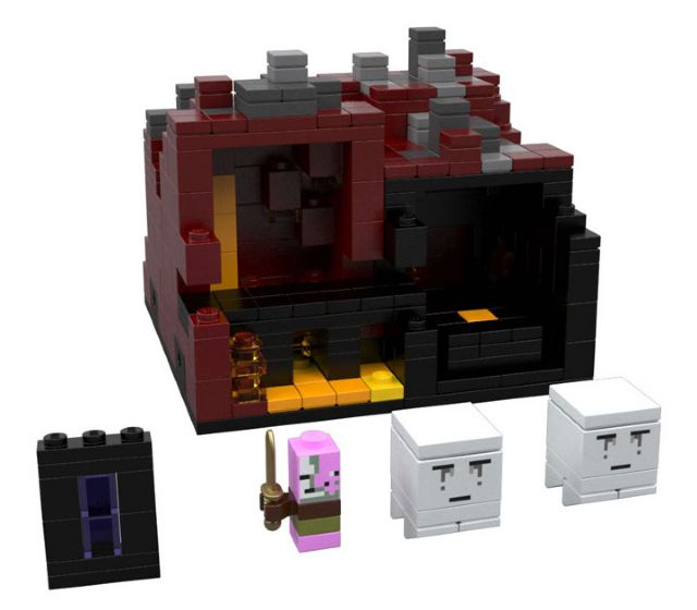 Nether　DIO & ザ・ワールド MASTERLISE 2体セット Amazon.com: Lego Minecraft The Nether Duel 30331 : Toys & Games