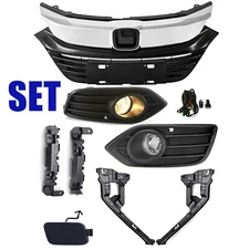 For 2019-2021 Honda HRV HR-V Front Bumper Grille Fog Light Brackets Hook Cover