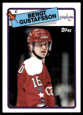 1988-89 Topps #151 Bengt Gustafsson Washington Capitals Hockey Card