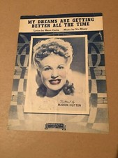 Vintage Sheet Music MY DREAMS ARE GETTING BETTER ALL THE TIME 1944 4 