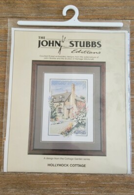 John Stubbs Editions Heritage Stitchcraft Hollyhock Cottage Chart Only Unopened