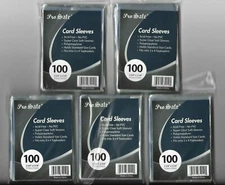 500 TOPLOAD SOFT SLEEVES CARD HOLDERS BRAND NEW CRYSTAL CLEAR FREE SHIPPING 