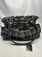 Wilson Leather Tweed Handbag Purse Bag Tote Plenty Of Storage Pockets Msrp $140