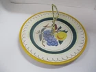 Stangl Pottery Fruit Serving Plate with Handle Tidbit Tray 10" Diameter Vintage