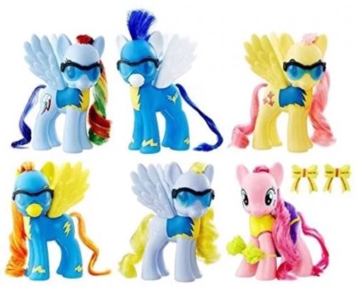 MY LITTLE PONY WONDERBOLTS set 6 PACK rainbow dash,spitfire