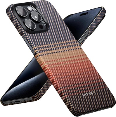 pitaka for iPhone 16 Pro Max Case Compatible with MagSafe, Thin & Light Case iP