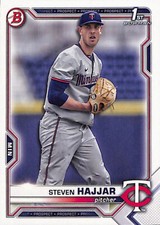 2021 Bowman Draft #BD-161 STEVEN HAJJAR Minnesota Twins 1st Bowman