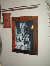 Spiegel Bilderrahmen Fundholz Recyclingholz Deko Kolonial Altholz Spiegelrahmen