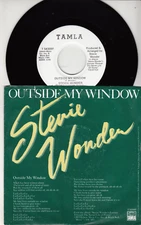 STEVIE WONDER - OUTSIDE MY WINDOW -  PROMO  TAMLA RECORDS 45 WPS - GREAT SHAPE