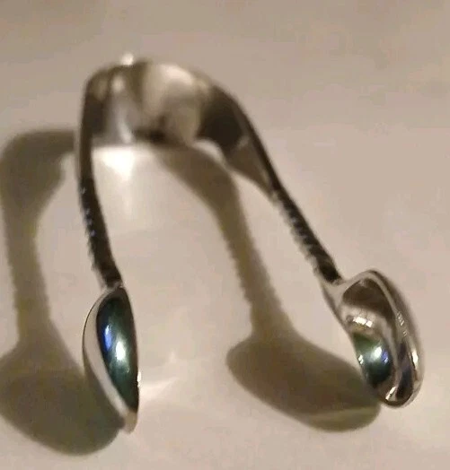 Pinzas antiguas James Dixon & Sons plateadas para cubo de azúcar de 4" Foto 4 de 4