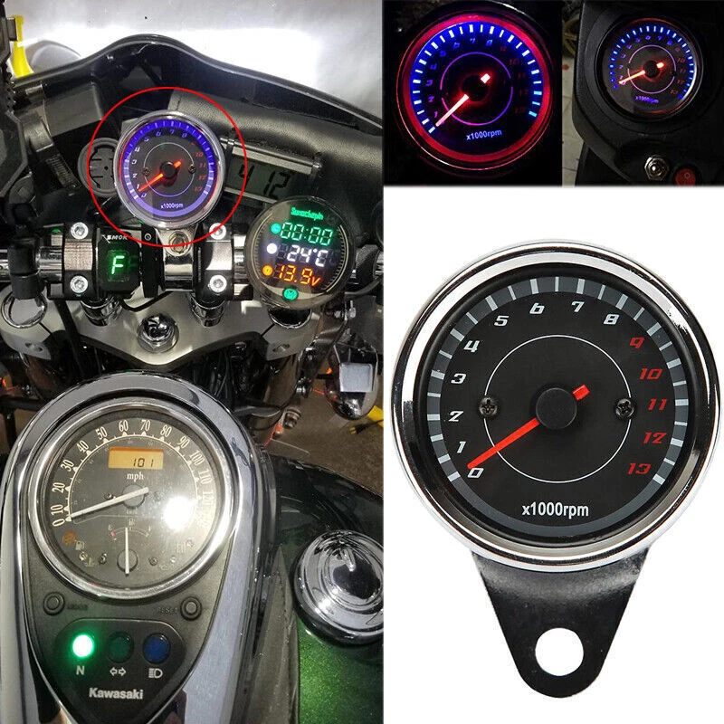 Motorcycle LED Tachometer Speedometer Gauge For Honda Shadow Aero 750 VT750C Foto 2 de 4