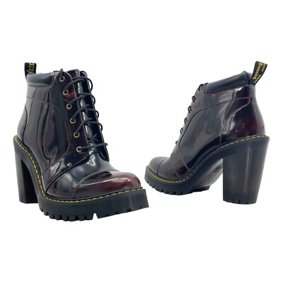 DR MARTENS Womens Arcadia Leather AVERIL Ankle Boots