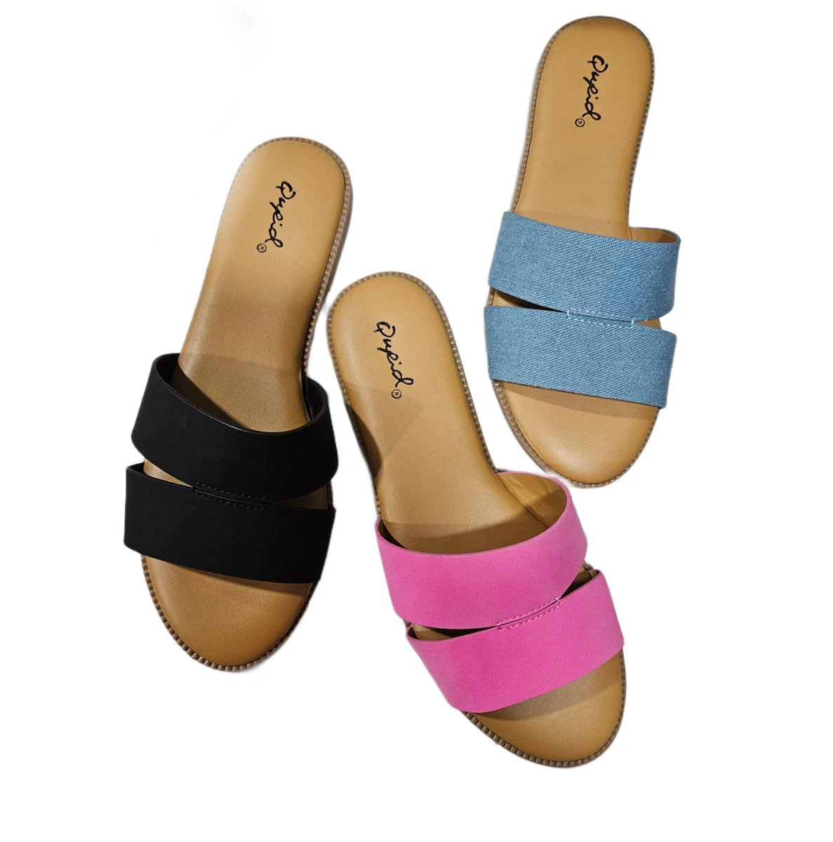 Double strap flat clearance sandals