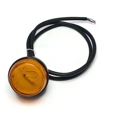 Ecco Flashing Beacon Low Profile Xenon 2W, Amber 10~100 VDC, 20 ~72 Vac