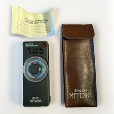 Seiko Zen-On Metrina Vintage Quartz Metronome with Case - WORKS