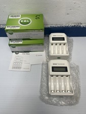 LOT OF 2 - EBL LCD Charger for AA AAA Rechargeable Batteries NIMH NICD 4-Bay