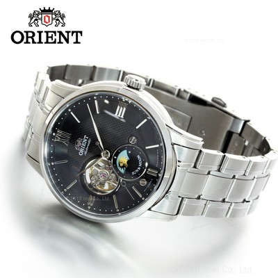 Unbenutzte ORIENT STAR RN-AS0001B Black SUN & MOON 22 Jewels Automatik Herren...