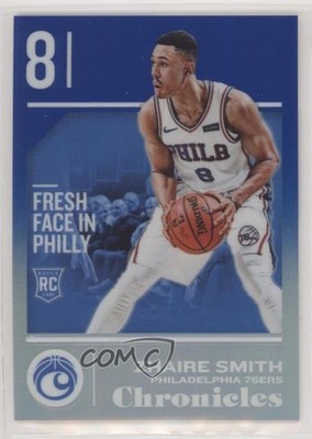 2018-19 Panini Chronicles Rookies Blue 21/99 Zhaire Smith #539 Rookie RC eq1