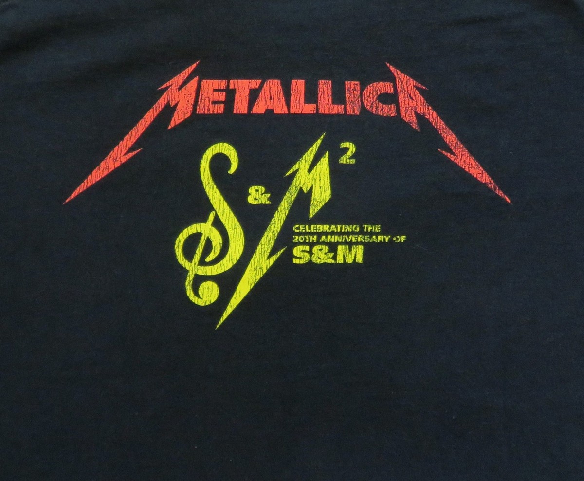 Metallica T Shirt 20th Anniversary S&M Concert In San Francisco 