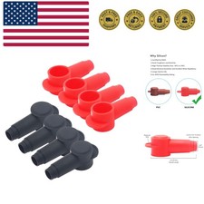 8 8 Pack Silicone Terminal Covers for Alternator Battery Stud and Power Junct...