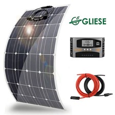 200W Flexible Solarpanel Solarmodul Kit Mono Camper Wohnmobil Balkonkraftwerk