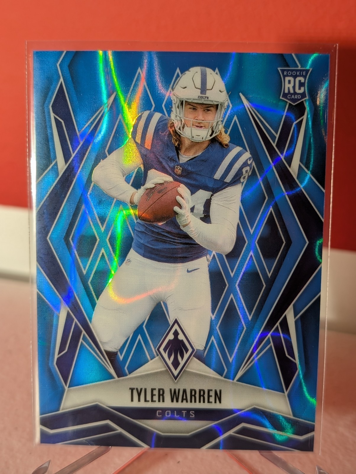2025 Panini Phoenix Tyler Warren #185 Blue Lava /325 Rookie Color Match RC