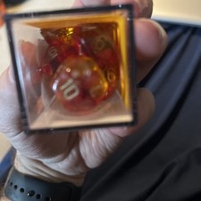 Chessex: Gemini Translucent Red-Yellow/Gold Polyhedral 7-Die Set CHX26468 NEW
