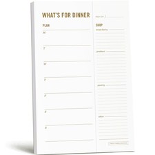 Meal Planning Notepad - What's for Dinner Weekly Meal Planner and Grocery Lis...