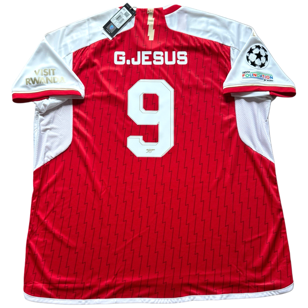 2023/24 Arsenal Home UCL Jersey #9 Gabriel Jesus 3XL adidas