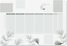 HO590 - Sottomano in Carta, Con Calendario Settimanale Non Datato, Formato A2 (5