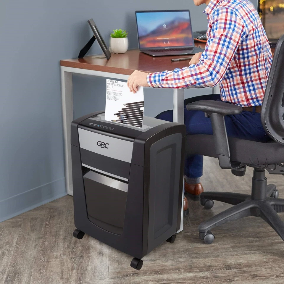 Trituradora microcortada GBC ShredMaster SX20-08 20 capacidad de hoja manual 1758502F Foto 2 de 4