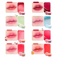 Women 4Pcs/Set Lipstick Lip Glaze Reduces Lip Lines Lip Gloss Glass Finish