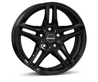 1X Borbet Design Xr Schwarz GläNzend 7.5Jx16 5X112 ET40
