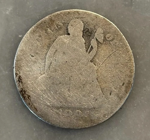 "No Date" Seated Liberty Dime - AG - About Good - 90% Silver