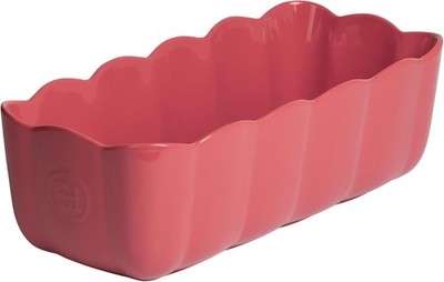 Made in France Ceramic Loaf Dish Madeleine Collection. 11.2''x 5.1x 3.5'' Rose