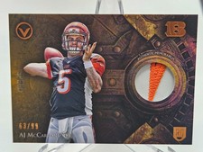 AJ McCARRON Cincinnati Bengals 2014 Topps Valor NFL Rookie Patch Card VP-AMC /99. rookie card picture