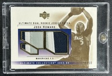 JOSH HOWARD 2003-04 UPPER DECK ULTIMATE COLL #JD-2P ROOKIE DUAL PATCH RC 29/50