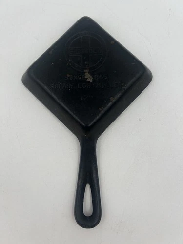 Griswold Vintage Cast Iron Square Egg Skillet Fry Pan  #129 - 4-5/8"