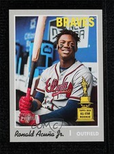2019 Topps Heritage High Number SP (Error Variation) Ronald Acuna Jr #500 7iu