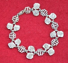 Vintage Catholic Stations of the Cross Two-Sided Bracelet