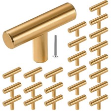 24 Pack Cabinet Knobs, T-Bar Cabinet Pulls Drawer Knobs, Modern Kitchen Drawe...
