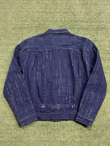 Studio D'Artisan Size 40 Kasuri Denim Indigo Hand Dyed Type 1 Jacket D4508 image 7