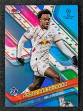 2024-25 Topps Finest UEFA ASSAN OUEDRAOGO 104/275 RC Sky Blue Refractor SP #55