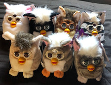 7 Vintage 1999 Furby Buddies Plush Tiger Electronics Beanie ALL w/Tags Lot